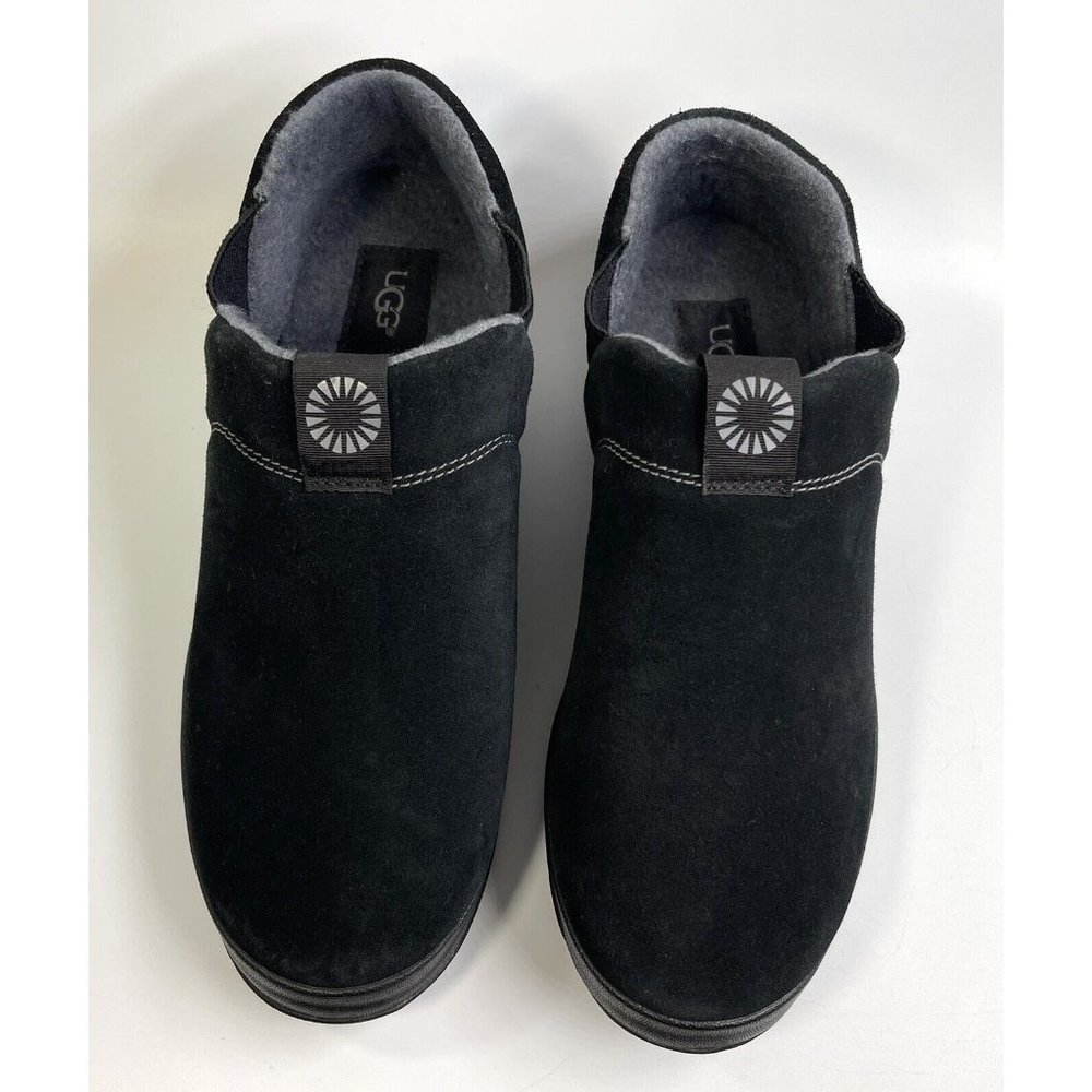 Ugg Men's 1017266 Hanz Black Ankle-High Suede Slipper Pull on 9M EUR 42 - Picture 2 of 10